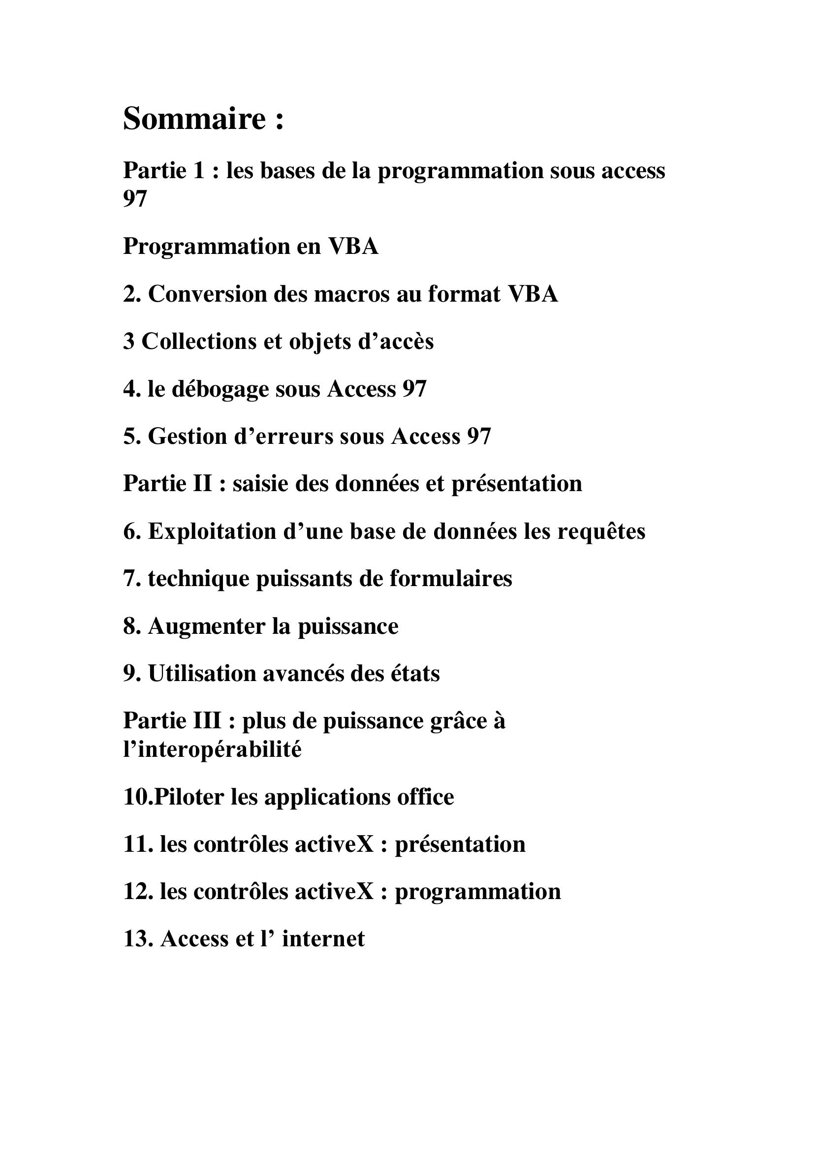 Page de Garde